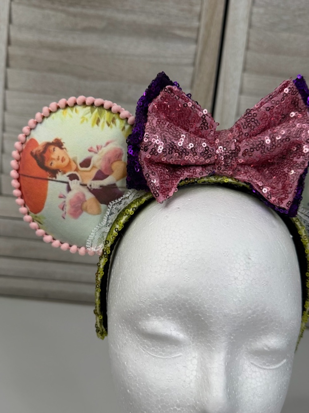 DISNEY Haunted Mansion Tightrope Girl Minnie Ears Headband-OS - Picture 2 of 3